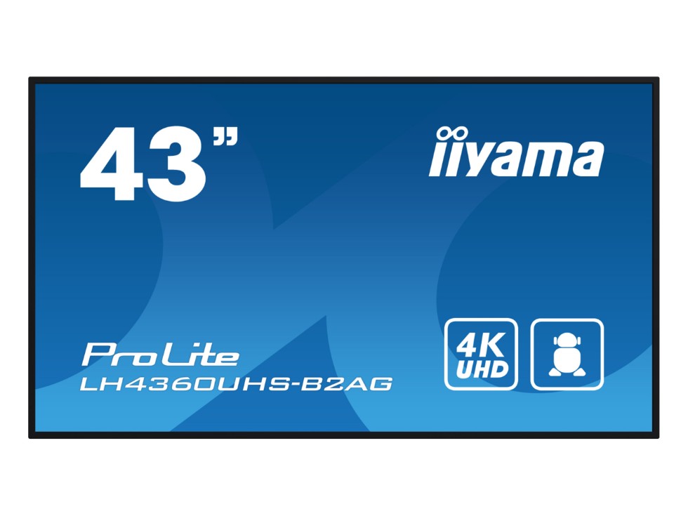 iiyama ProLite LH4360UHS-B2AG infoskærm – forfra