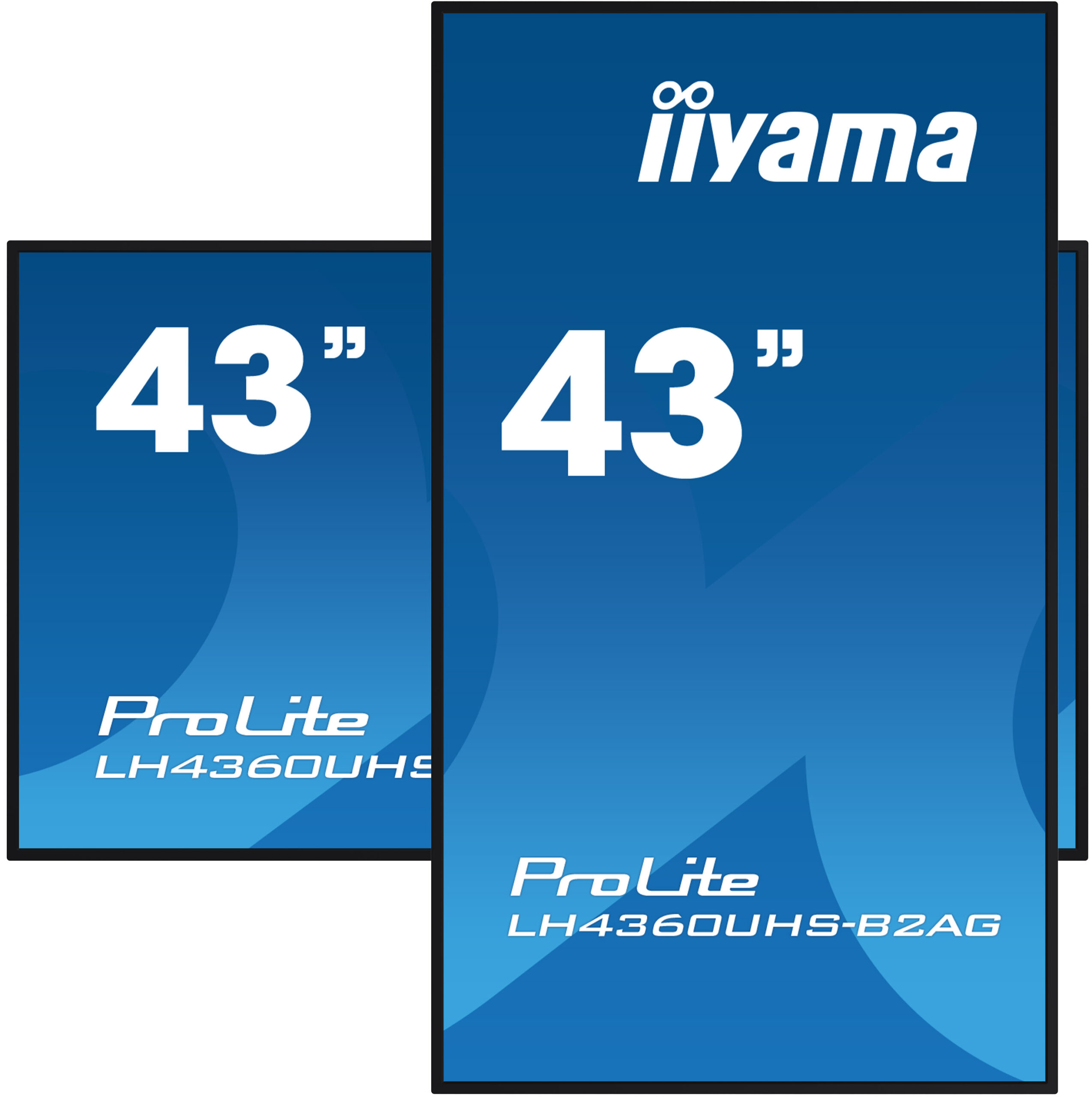iiyama ProLite LH4360UHS-B2AG infoskærm – i bred- og højformat