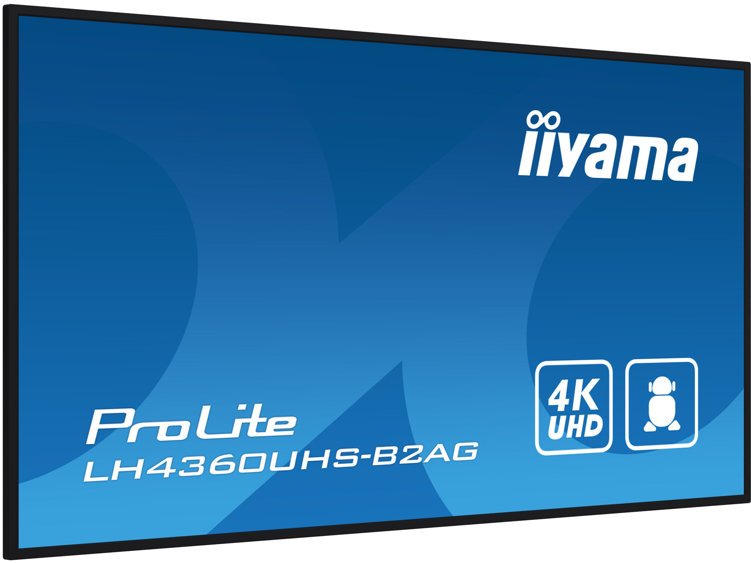 iiyama ProLite LH4360UHS-B2AG infoskærm – set skråt forfra