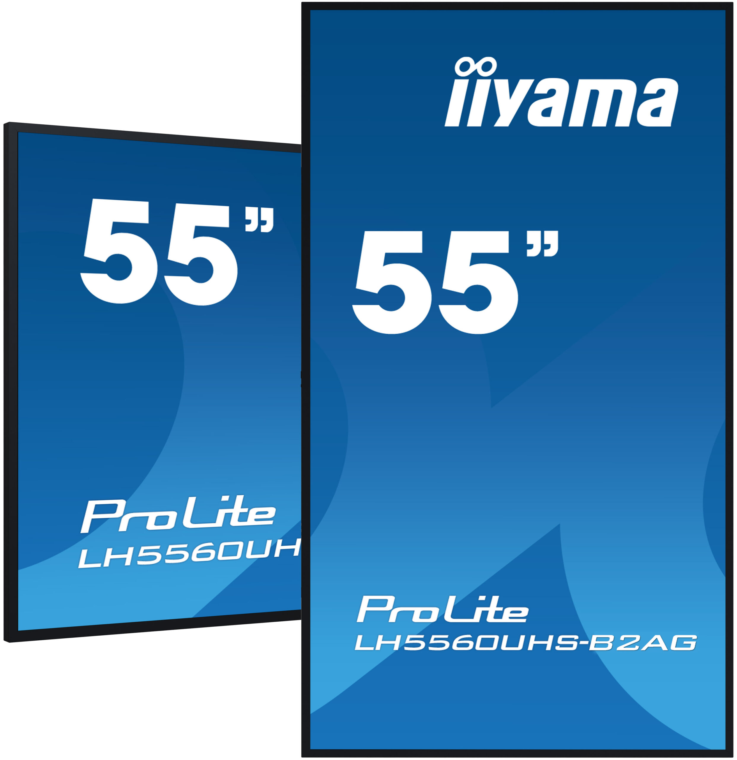 iiyama ProLite LH5560UHS-B2AG infoskærm – set skråt forfra